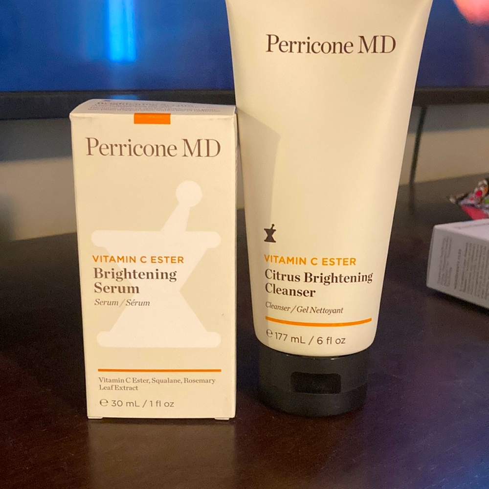 Perricone MD Vitamin C Ester cleanser and serum